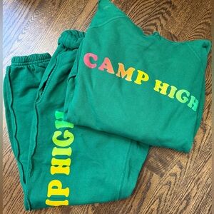 Camp High Collective jogger Sweatpants and Hoodie